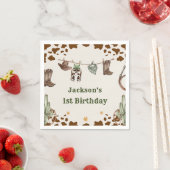Western Cowboy Birthday Party Napkins Serviette (Beispiel)