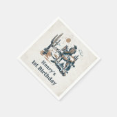 Western Cowboy Birthday Party Serviette (Ecke)