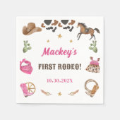 Western Cowboy Birthday Party Serviette (Vorderseite)
