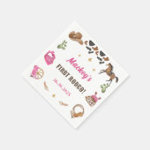 Western Cowboy Birthday Party Serviette (Ecke)