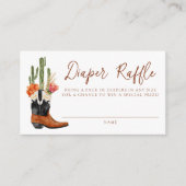 Western Cowboy Boot Baby Duschkabine Windelwanne Begleitkarte (Vorderseite)