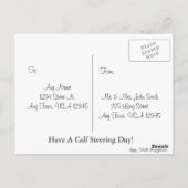 Western Cowboy Boot Happy Birthday Postkarte (Rückseite)