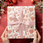 Western Cowboy Boot Howdy Cowgirl Pink Valentine's Geschenkpapier