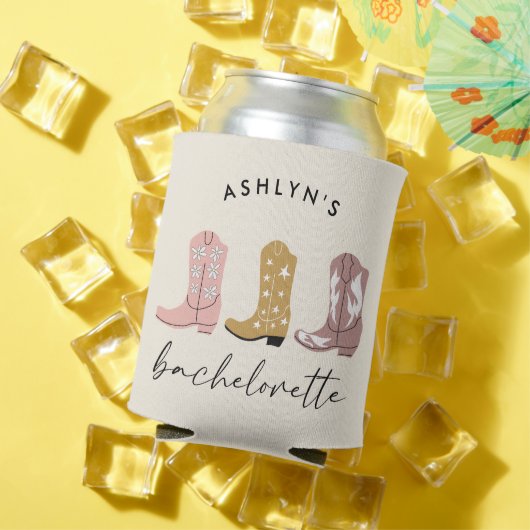 Western Cowboy Boots Bachelorette Can Coolers Dosenkühler (In Situ Sommer)