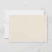 Western Cowboy Boots Barn Wedding Meal Choice RSVP Karte (Rückseite)