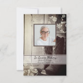 Western Cowboy Boots BeerdigungsGedenkfeier Beilei Dankeskarte (Vorderseite)