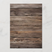 Western Cowboy Boots Floral Elegant Mason Jar Menükarte (Rückseite)