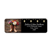 Western Cowboy Boots Floral Elegante Hochzeit (Vorne)