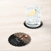 Western Cowboy Boots Floral Elegante Hochzeit Untersetzer (Vor Ort)