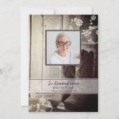 Western Cowboy Boots Gedenkfeier zum Tode Einladung (Vorderseite)