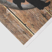 Western Cowboy Boots Hat Sunflowers Wagon Wheel Seidenpapier (Ausschnitt)