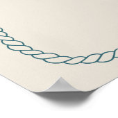 Western Cowboy Boots Horseshoe Wedding Welcome Poster (Ecke)