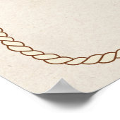 Western Cowboy Boots Horseshoe Wedding Willkommen Poster (Ecke)