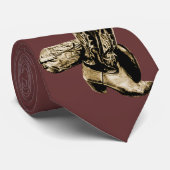 Western Cowboy Boots Krawatte (Gerollt)