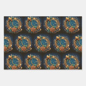 Western Cowboy Boots Long Horn Steer und Rope Geschenkpapier Set (Vorderseite 3)