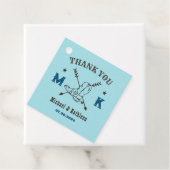 Western Cowboy Boots Monogram Country Wedding Geschenkanhänger (Beispiel)