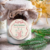 Western Cowboy Boots Retro Hand Drawn Ribbon Bow Runder Aufkleber