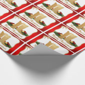 Western Cowboy Boots Rope Garland Merry Christma Geschenkpapier (Ecke)