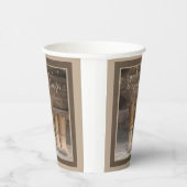 Western Cowboy Boots Rustic Barn Monogram Pappbecher (Rechts)