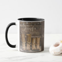 Western Cowboy Boots Rustic Barn Monogram