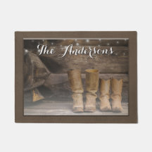 Western Cowboy Boots Rustikaler Stall