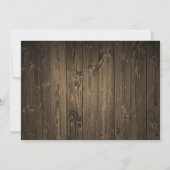 Western Cowboy Boots Sonnenblumen Einladung Hochze (Rückseite)