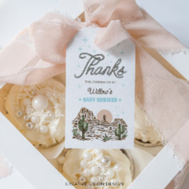 Western Cowboy Boy Baby Dusche Gefallen Geschenkanhänger