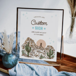 Western Cowboy Boy Babydusche Eigenmarke