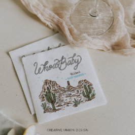 Western Cowboy Boy Babydusche Serviette