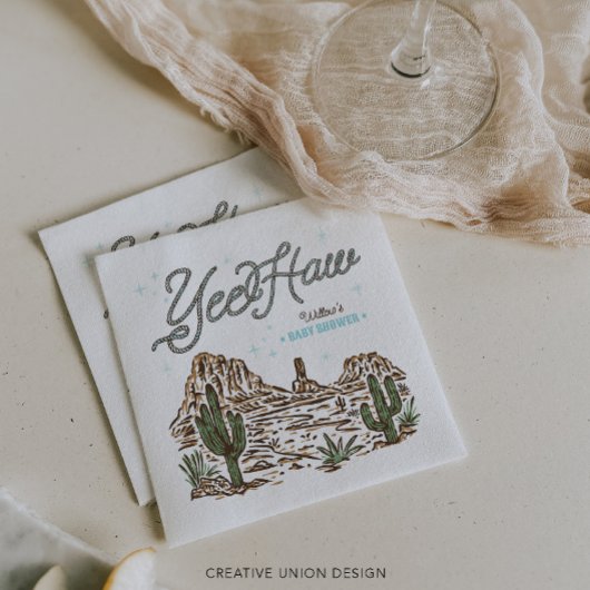 Western Cowboy Boy Babydusche Serviette