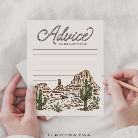 Western Cowboy Boy Babyduschratenkarte