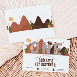 Western Cowboy Boys Einladung zum Geburtstag