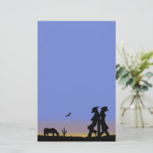 Western-Cowboy Briefpapier (Stehend Vorderseite)