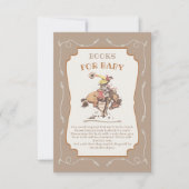 Western Cowboy Bucking Bronco Bücher für Kinder Einladung (Vorderseite)