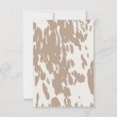 Western Cowboy Bucking Bronco Bücher für Kinder Einladung (Rückseite)