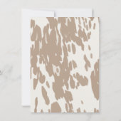 Western Cowboy Bucking Bronco Kinderdusche Einladung (Rückseite)