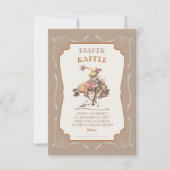 Western Cowboy Bucking Bronco Windelknipsel Einladung (Vorderseite)