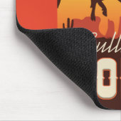 Western Cowboy Bull Rider Rodeo Mousepad (Ecke)