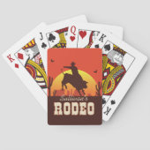 Western Cowboy Bull Rider Rodeo Spielkarten (Rückseite)