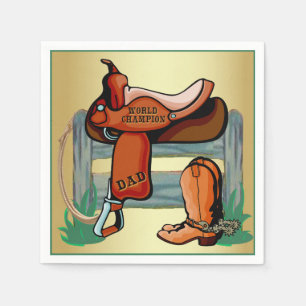 Western Cowboy Champion Vater Saddle Boots Rope Serviette