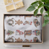 Western Cowboy Christmas Watercolor Seidenpapier (Geschenk)