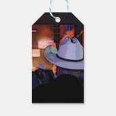 Western Cowboy Country Music Night Club Geschenkanhänger (Rückseite)
