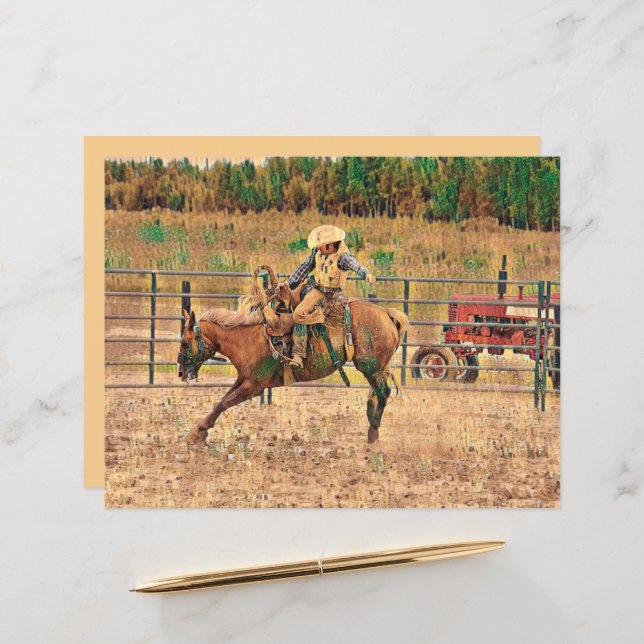 Western Cowboy Country Reiten (Vorderseite/Rückseite Beispiel)