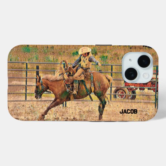 Western Cowboy Country Reiten Case-Mate iPhone Hülle (Rückseite (Horizontal))