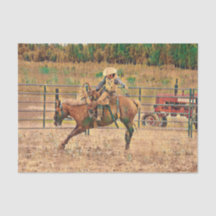 Western Cowboy Country Reittierpapier