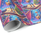 Western Cowboy Country Sänger Weihnachten Geschenkpapier (Rolleneckpunkt)
