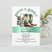 Western Cowboy Country Stiefel aquamarin braun Bla Einladung (Stehend Vorderseite)