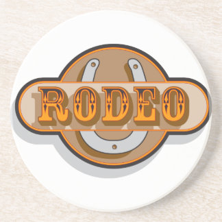 Western Cowboy Cowgirl Horse Barn Rodeo Untersetze Sandstein Untersetzer