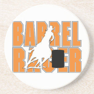 Western Cowboy Cowgirl Horse Barn Rodeo Untersetze Sandstein Untersetzer