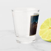 Western Cowboy Cowgirl Horse Moonlight Schnapsglas (Links)